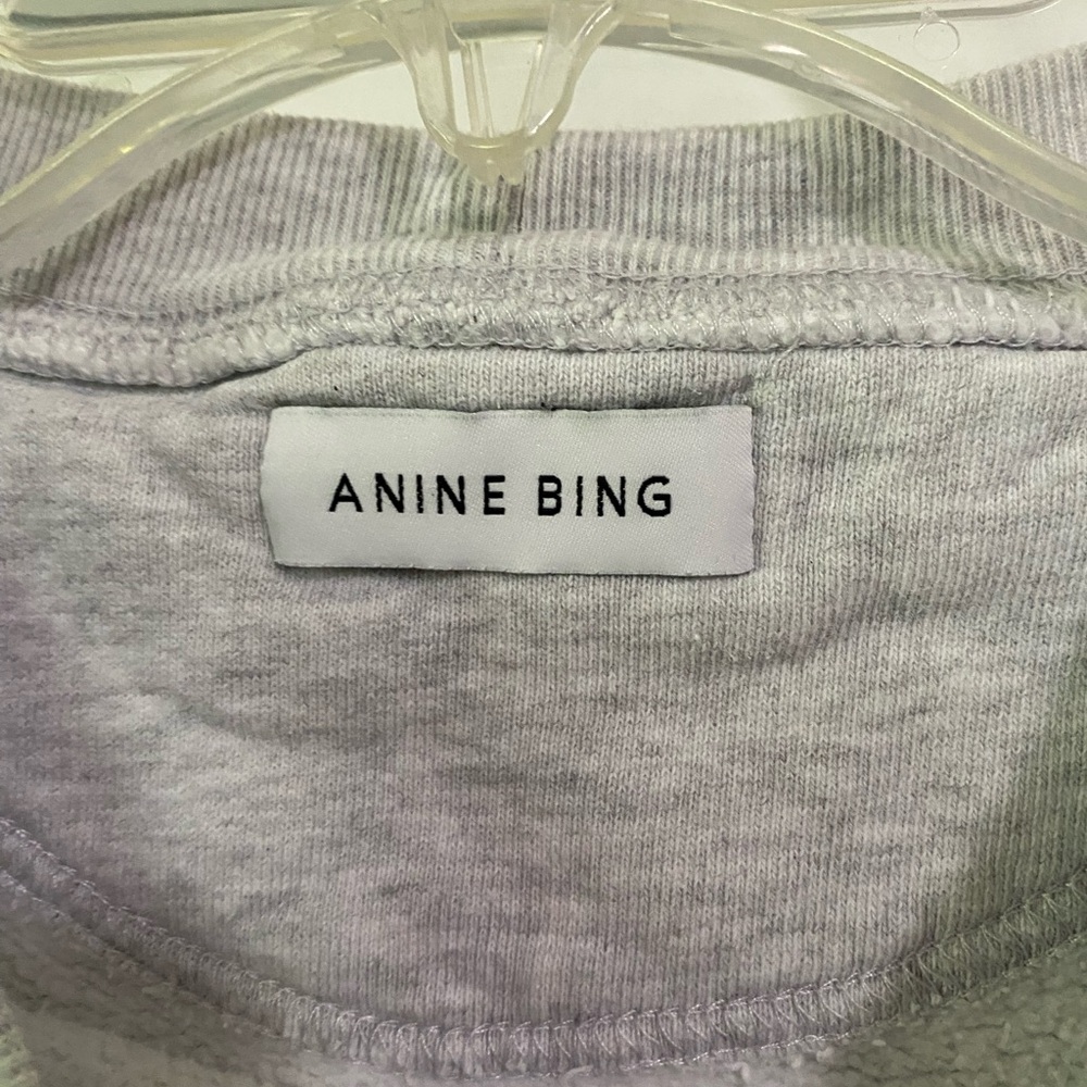 Anine Bing Gray Graphic Sweatshirt - Picture 5 of 8